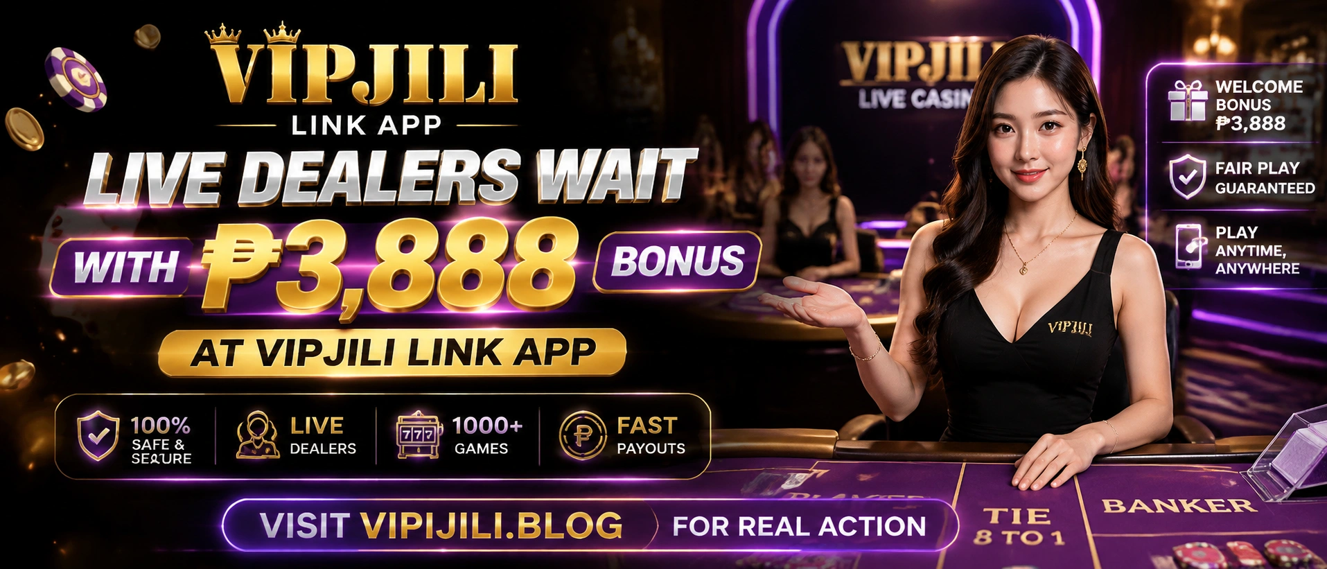 vipjili live casino philippines hero image